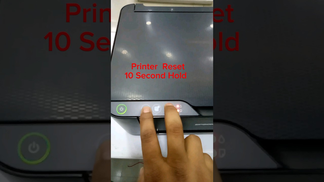 How to Fix Epson L3210 L3110 Printer  Red Light Blinking | Reset#Shorts#shortsvideo2023