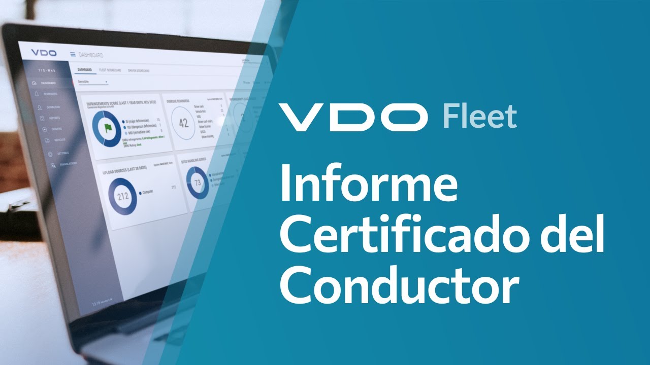 VDO Fleet Tutorial | Informe Certificado del Conductor