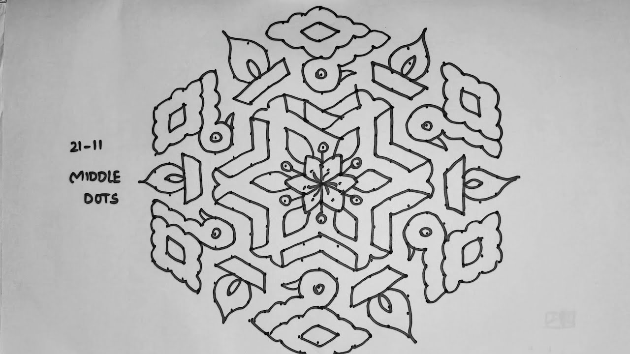 21*11 Chukkala muggulu 😍#ytshorts #trending #viral #millionviews #muggulu #easyrangoli #art #easyart