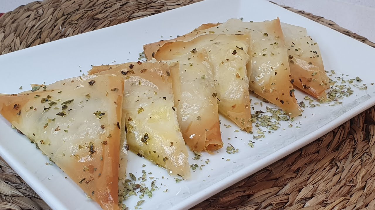 APERITIVOS CRUJIENTES DE MASA FILO.  Receta fácil y tradicional! #nuberosaylila