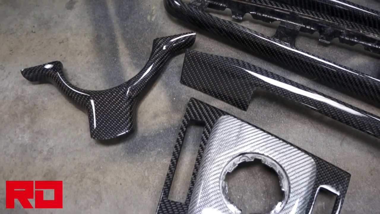 BMW E46 SILVER / BLACK REAL CARBON FIBER SMG M3 TRIM SET - INTERIOR BY RD - 330 328 323 325 M3