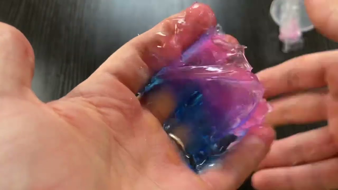 Very beautiful and very sticky slime from Aliexpress