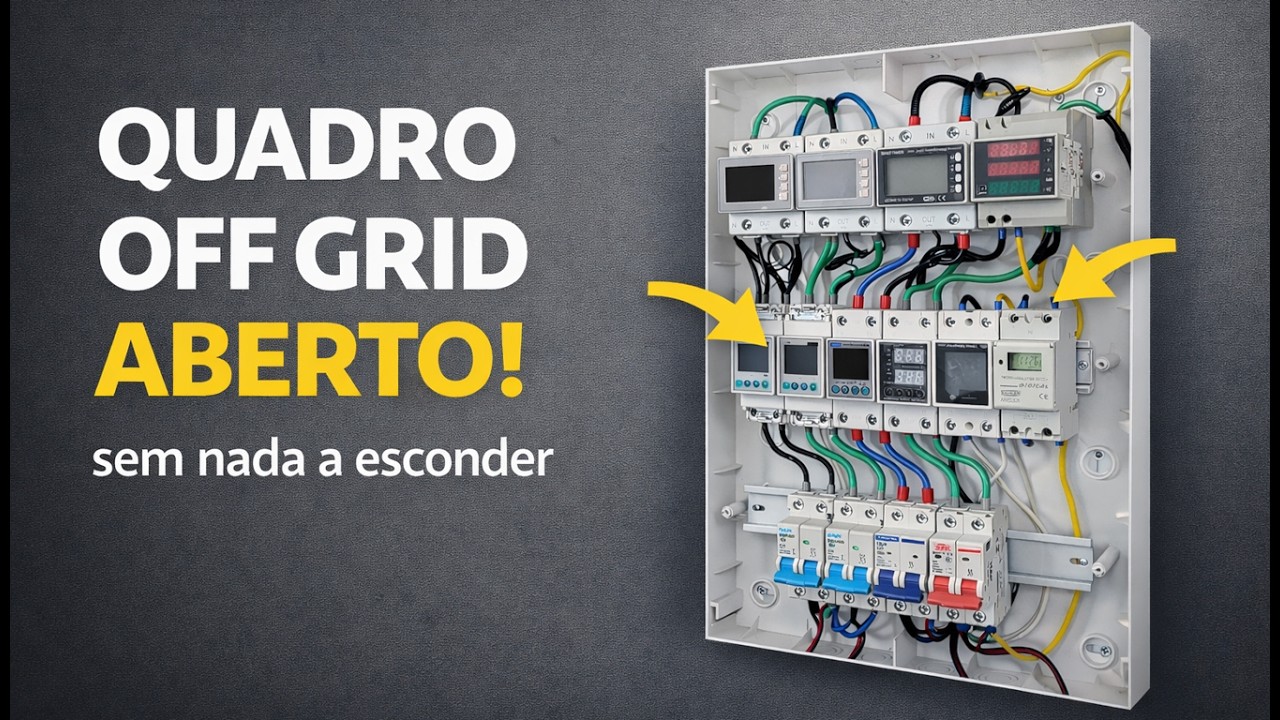 OFF GRID POR DENTRO SEM CORTES! Organização real dos cabos e ligações elétricas ocultas.
