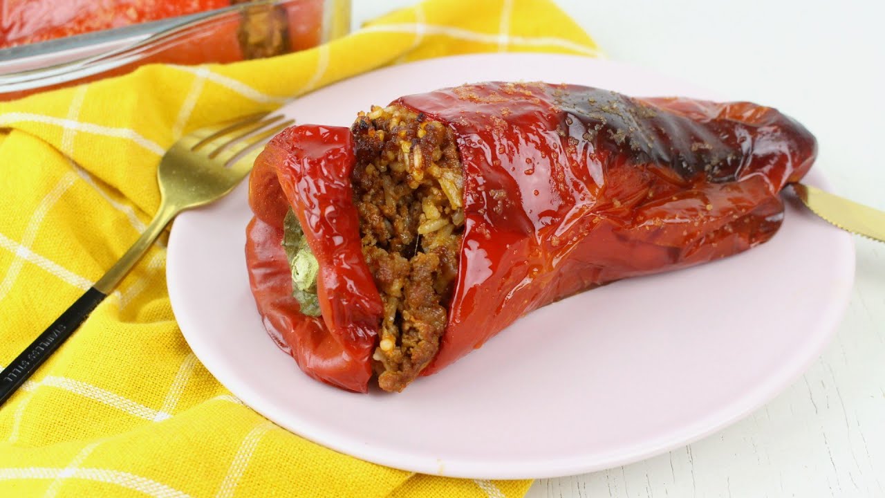 🌶️🥩Pimientos rellenos de CARNE y ARROZ con Thermomix🥩🌶️ | Receta fácil