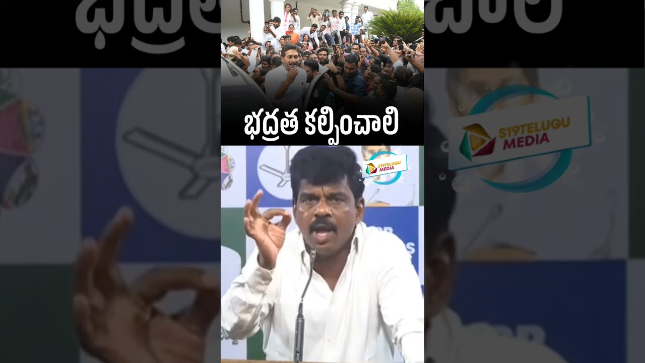 Gorantla Madhav demands that it is the government's responsibility to provide proper security to ysj