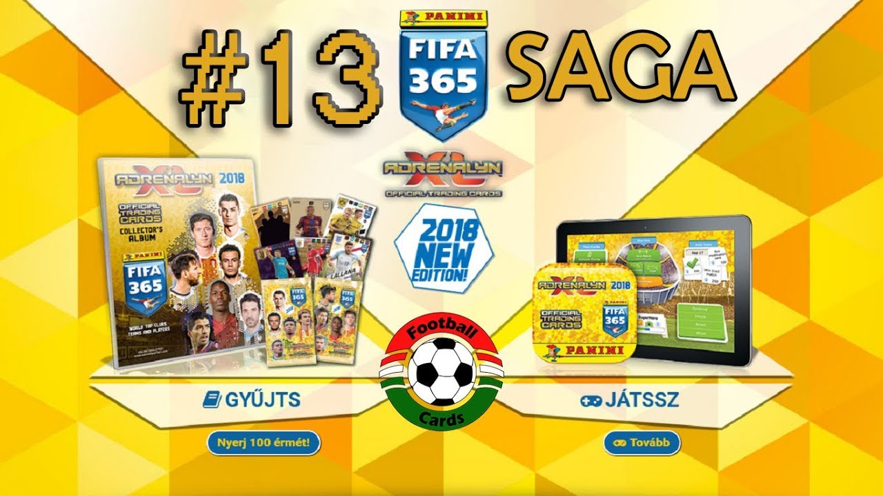 Panini FIFA 365 2018 Adrenalyn XL Alkalmazás | Saga 13. rész