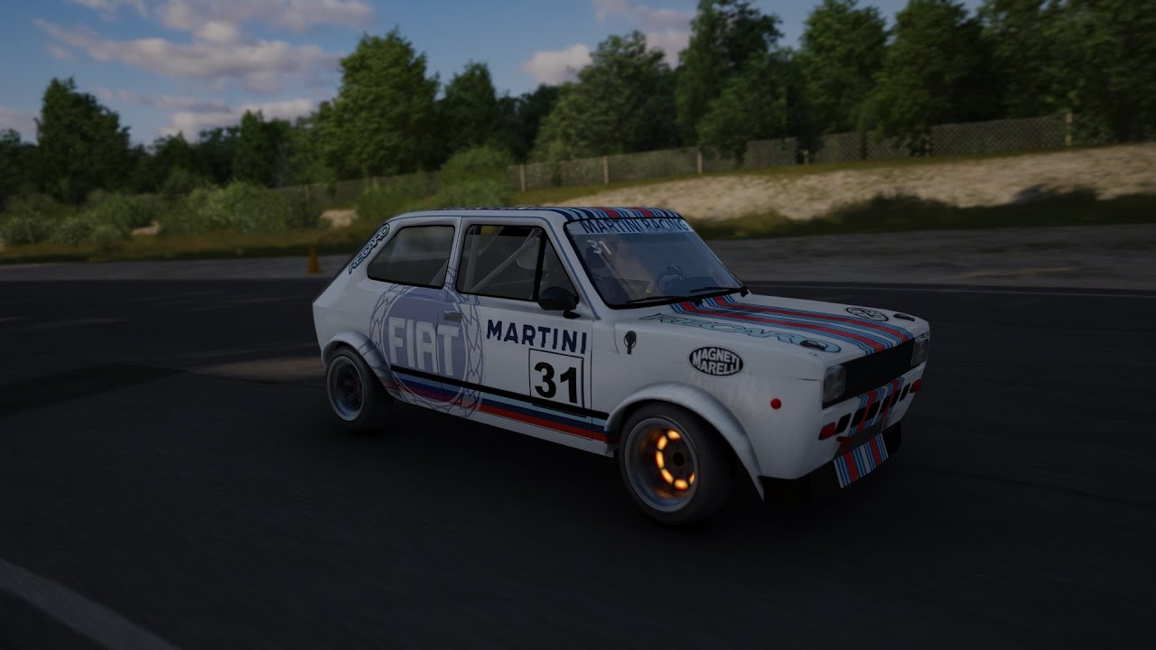 Fiat 127 Sport Abarth 1977 in Bridgehampton Race Circuit - USA (Assetto Corsa)