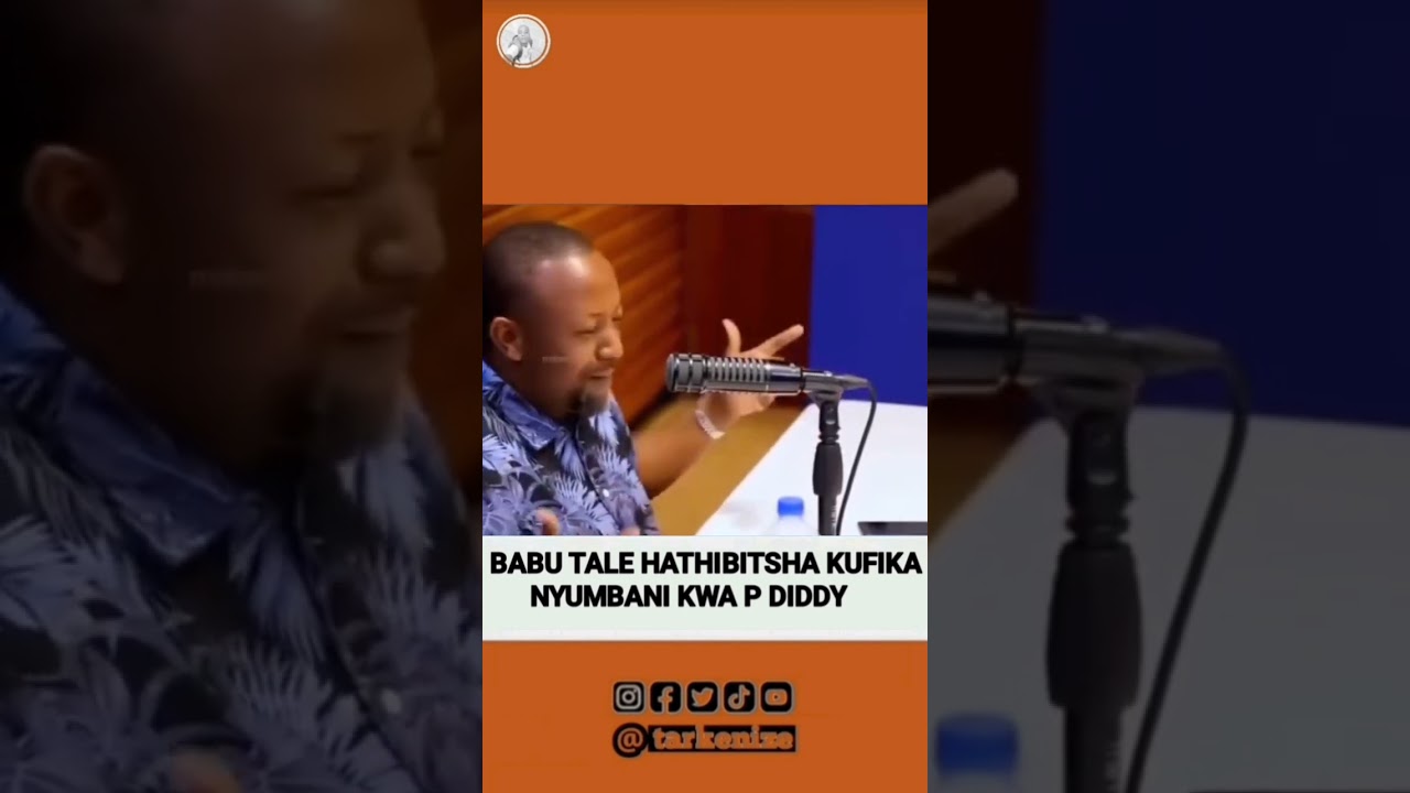 Babu tale hathibitisha kwenda nyumbani kwa p Diddy..😜🤔 #tarkenize #babutale #mbosso