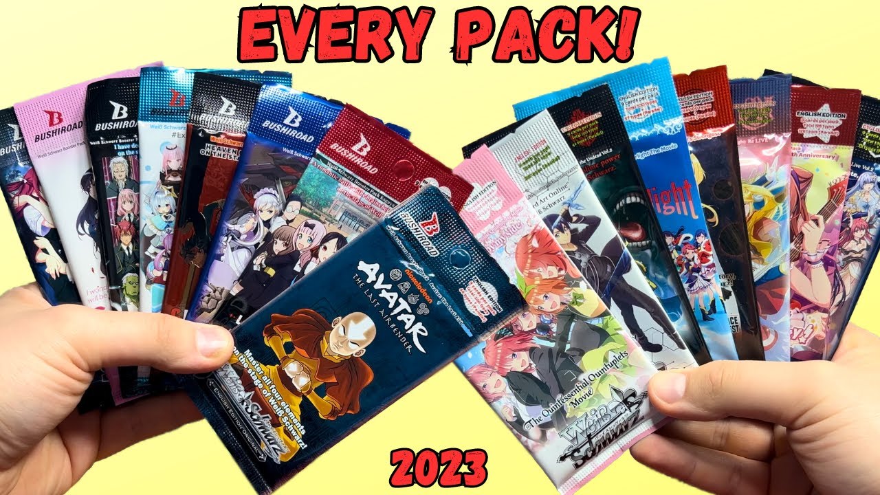 I OPENED EVERY WEISS SCHWARZ BOOSTER PACK FROM 2023!