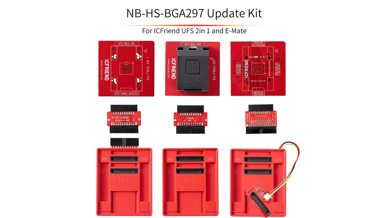 Convert ICFRIEND 2IN1 UFS Socket TO NB-LS-3IN1 eMMC+UFS Socket
