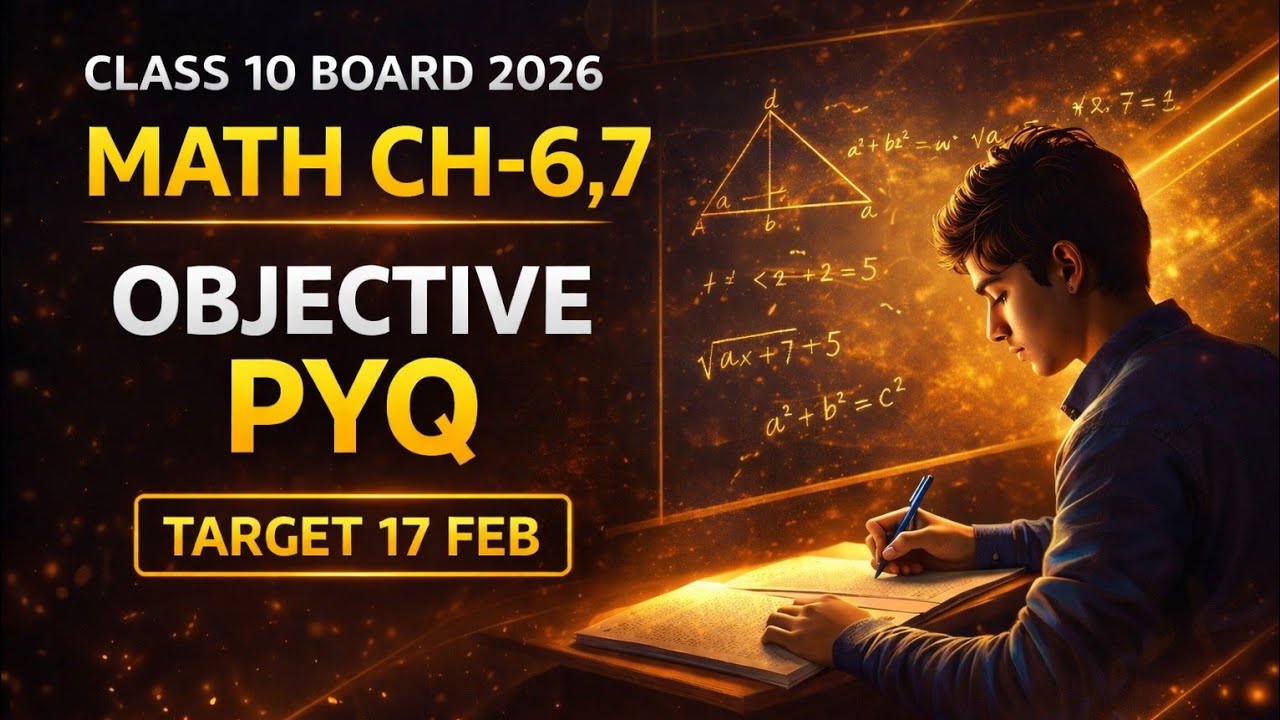 Last Minute Revision Maths Ch 6 & 7 | Most Important MCQ | Board Exam 2026