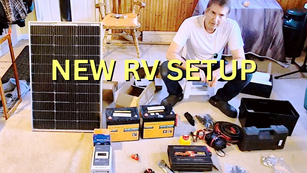 RV lithium battery setup. My Version of a power station, I will call it  ECOFLOW DELTA 4 (joking)