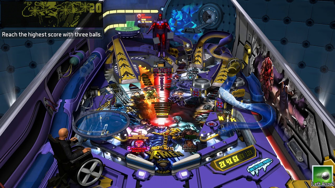Pinball FX3 - Roger's Tournament - X-Men - 1088 million