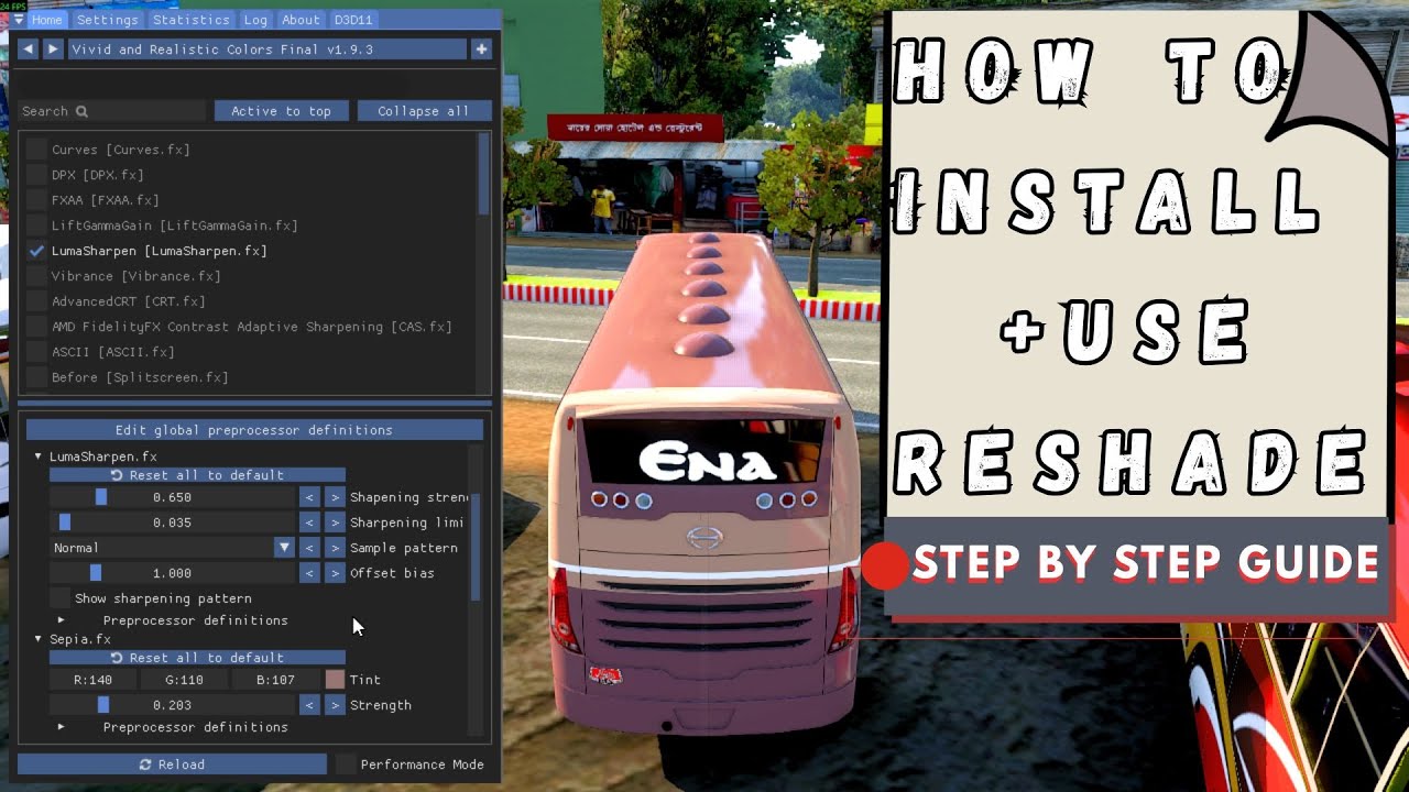How to Install and Use Reshade in ETS 2 | Step by Step Guide |