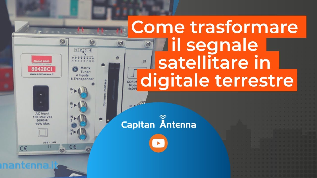 Come trasformare il segnale satellitare in digitale terrestre | Forniture per alberghi e b&b