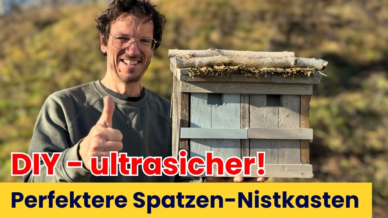 DIY - Schönster Nistkasten EVER katzensicher, mardersicher etc. für Spatzen