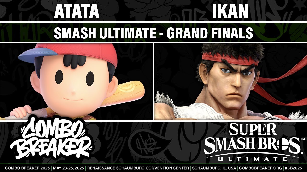 COMBO BREAKER 2025 GRAND FINALS - ATATA (Ness) vs Ikan (Ryu) - Smash Ultimate