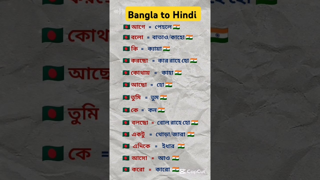 Hindi Basha Shikkha Course | Bangla to Hindi Language 🔥#shorts #youtube