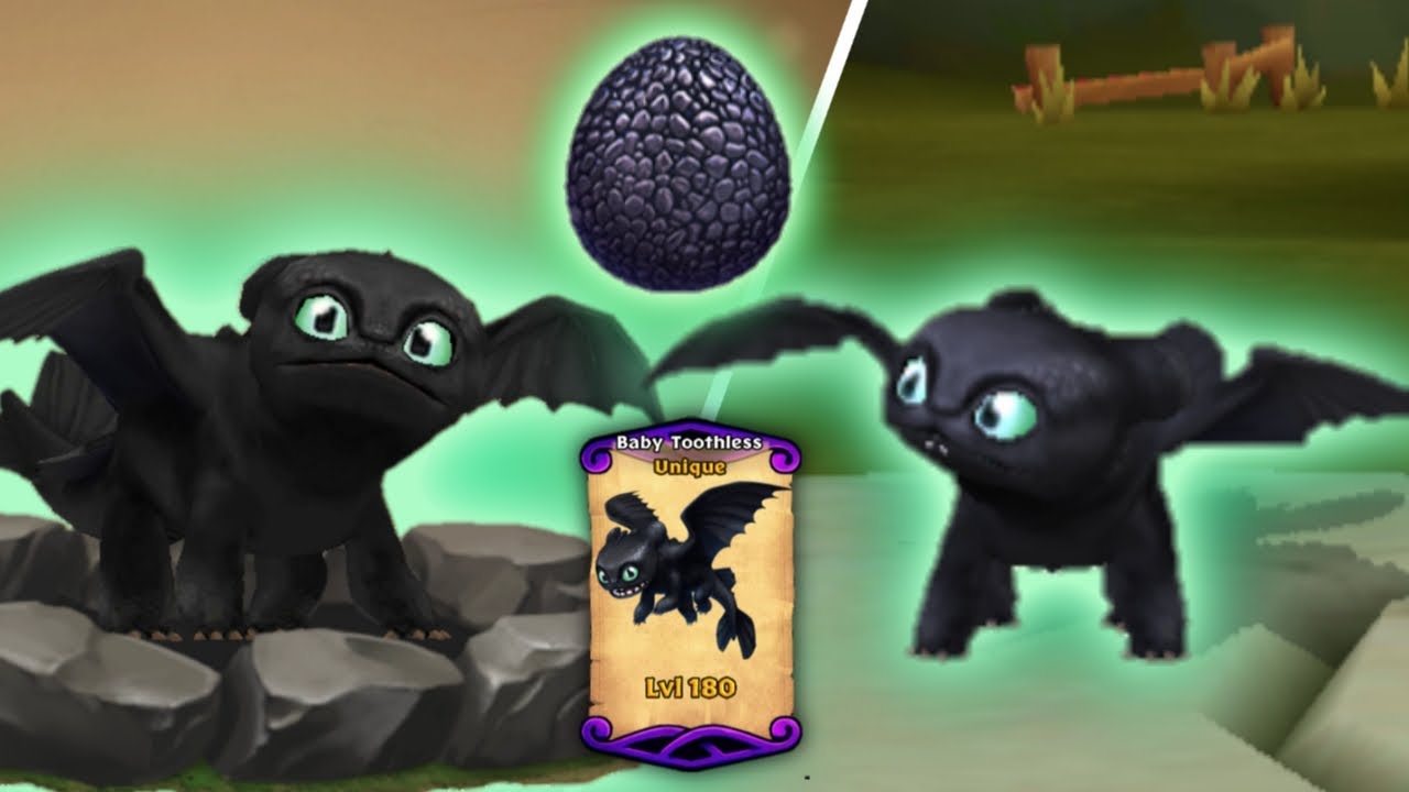 BABY TOOTHLESS THE NIGHT FURY — Max Level 180 