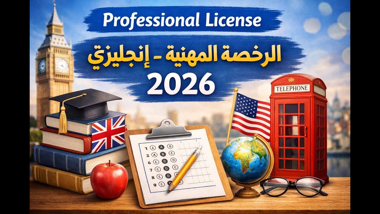 محتوي شامل للرخصة المهنية انجليزي