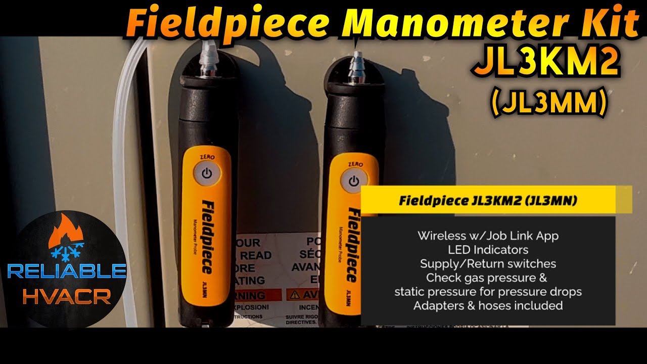 Комплект беспроводного манометра Fieldpiece | Проверка давления газа и статического давления | HVAC