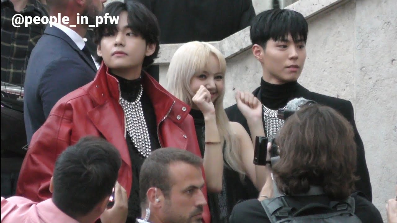 Taehyung 김태형 / V 뷔 [BTS], Lisa 리사 and Park Bo Gum 박보검 - Celine Menswear SS23 in Paris - 26.06.2022