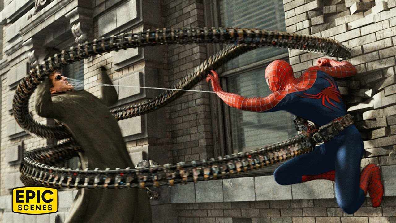 Spider Man Neutralizes The Dangerous Doc Ock - Spider Man 2