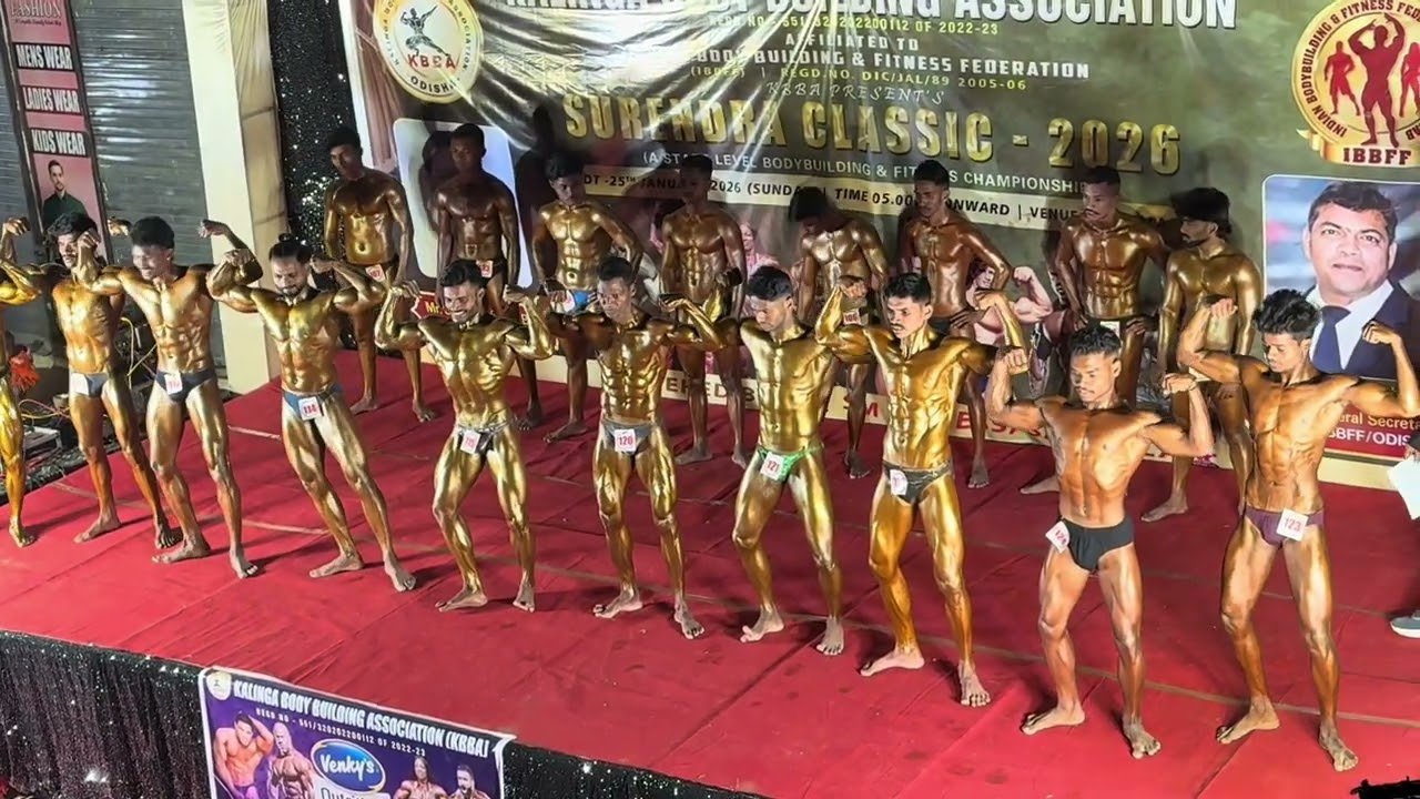 KBBA Odisha state bodybuilding competition 2026 ,at saintala Balangir district on dated .25.01.2026