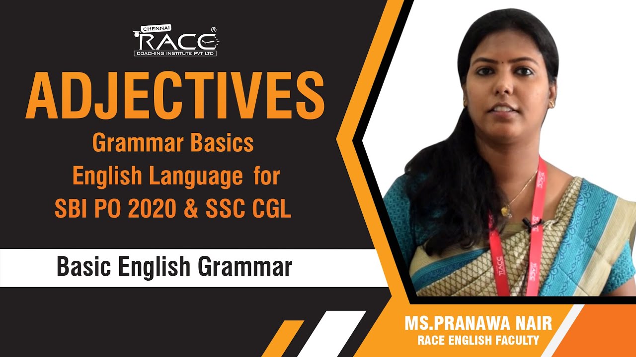 ADJECTIVES | Basic English Grammar in TAMIL | Bank and SSC Exams | Ms.Pranawa nair