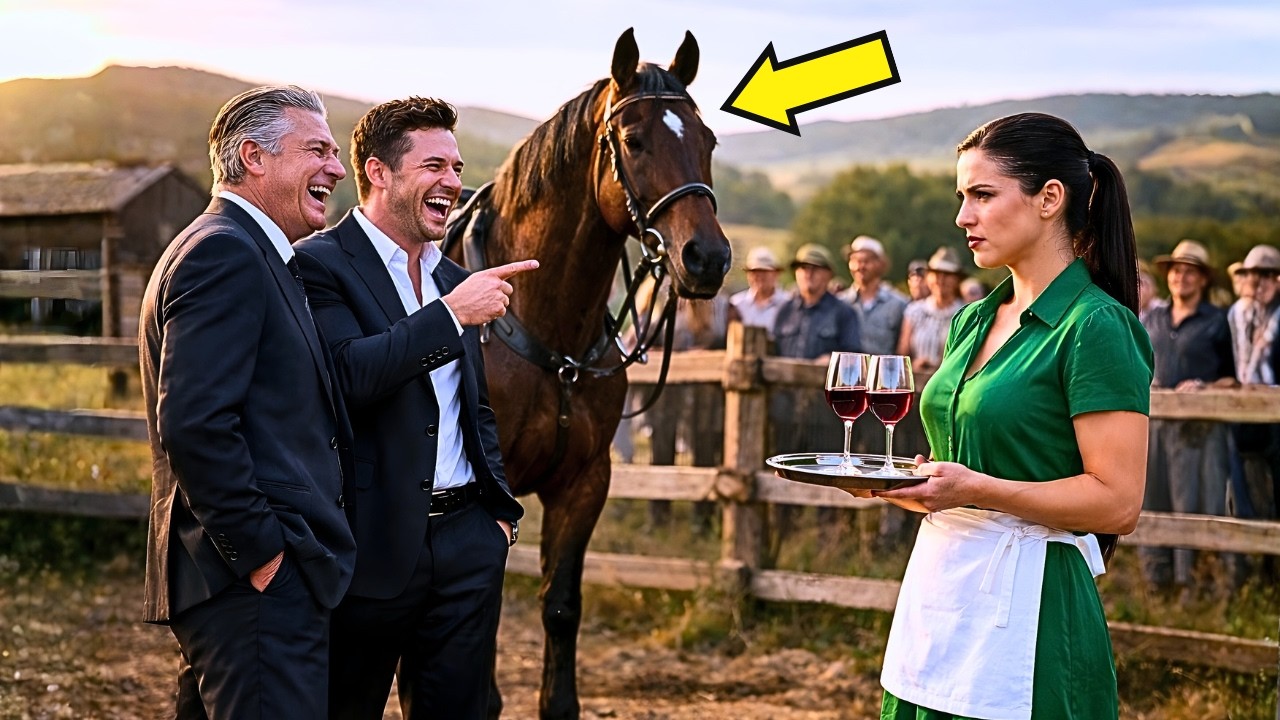 Eles riram da garçonete humilde… mas o cavalo indomável deu uma lição que ninguém esperava