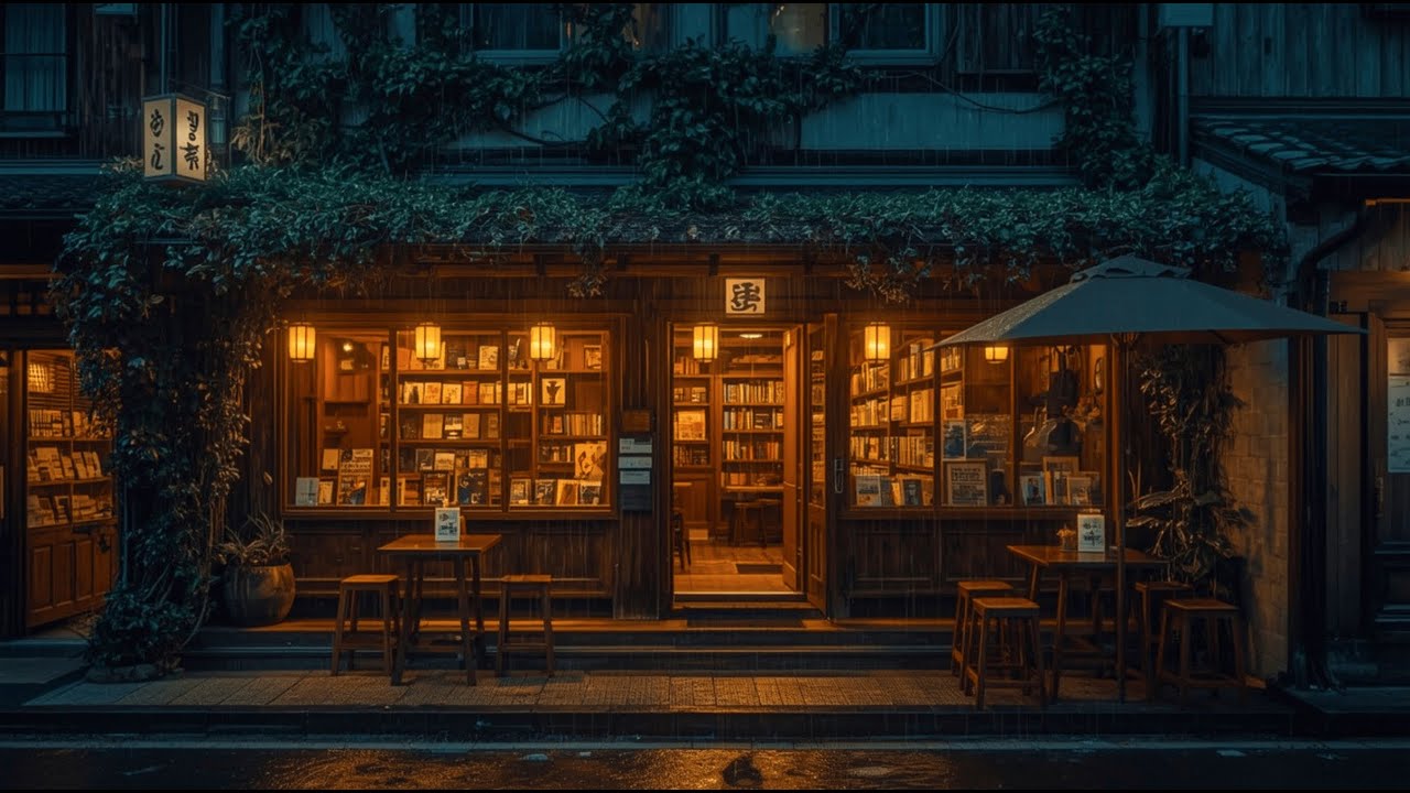 Romantic Rainy Night in Japan | Cozy Alley Café