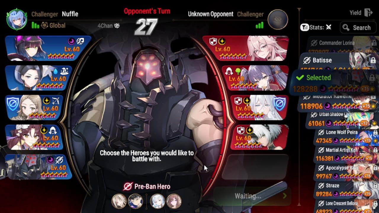 Epic 7.  3 stars vs RTA. 11/02/26