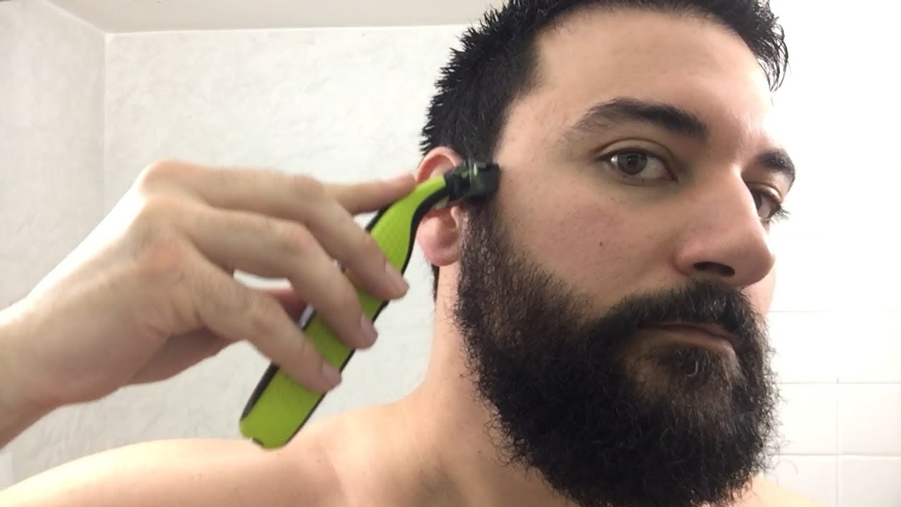 Стрижка бороды — триммер и бритва Philips Norelco OneBlade — модель QP2520