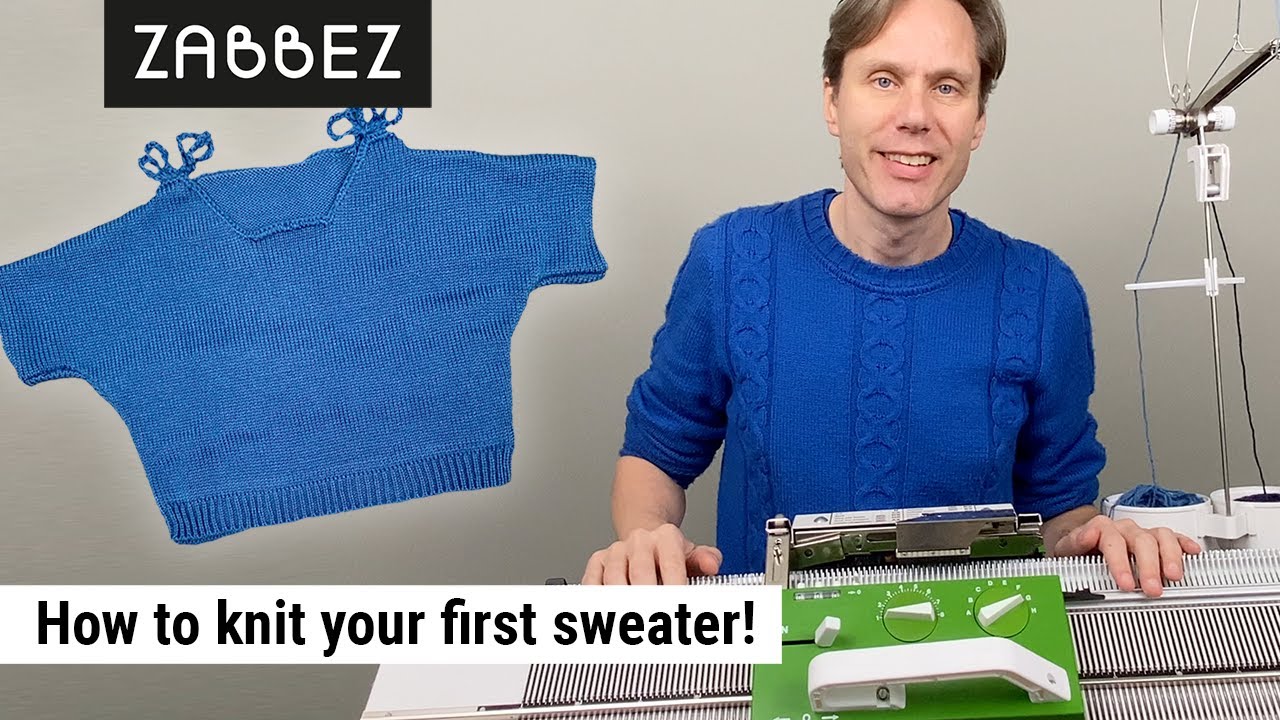 Knitting a simple child’s sweater on the Passap Duomatic 80 knitting machine