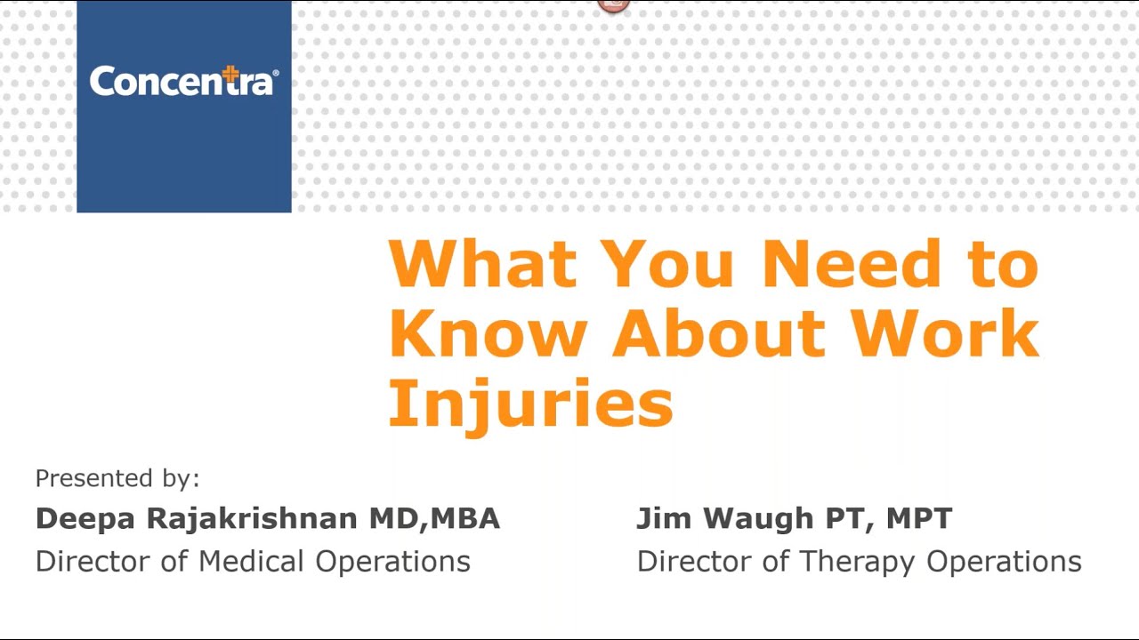 What You Need to Know About Work Injuries