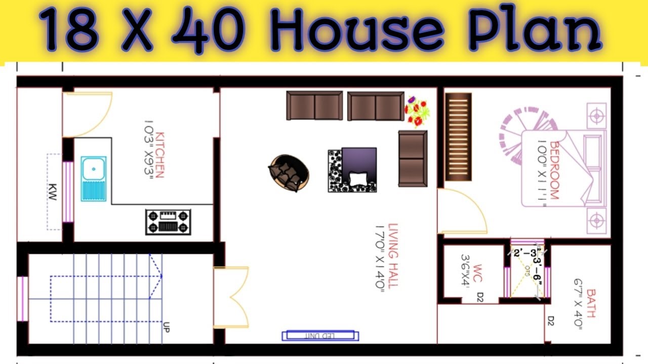 18X40 West Face House Plan || 18X40 House With Carparking || 18 by 40 Ghar Ka Naksha