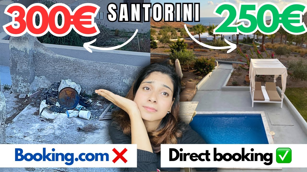 €300 Hotel Nightmare in Santorini vs €250 Luxury Villa | Booking.com SCAM?!