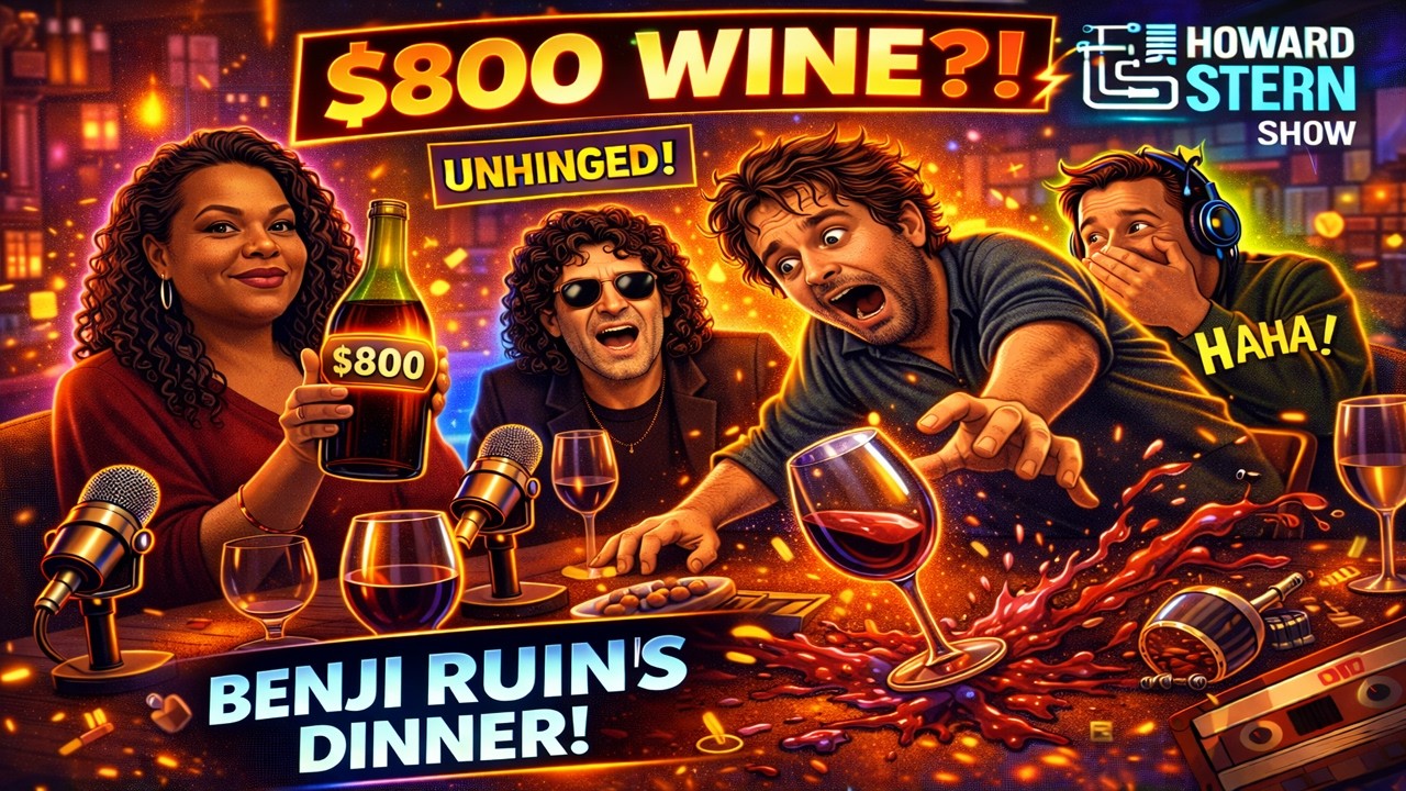 Robin Orders $800 Wine & Benji Ruins the Dinner | The Howard Stern Show