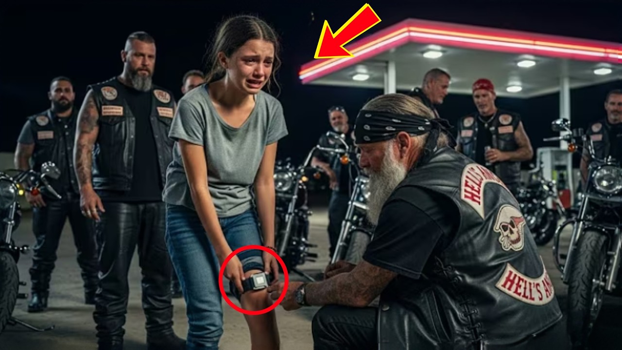 Papa zählt meine Schritte“ – Mädchen zeigt Biker ihre Fußfessel. Was 175 Angels entdeckten.