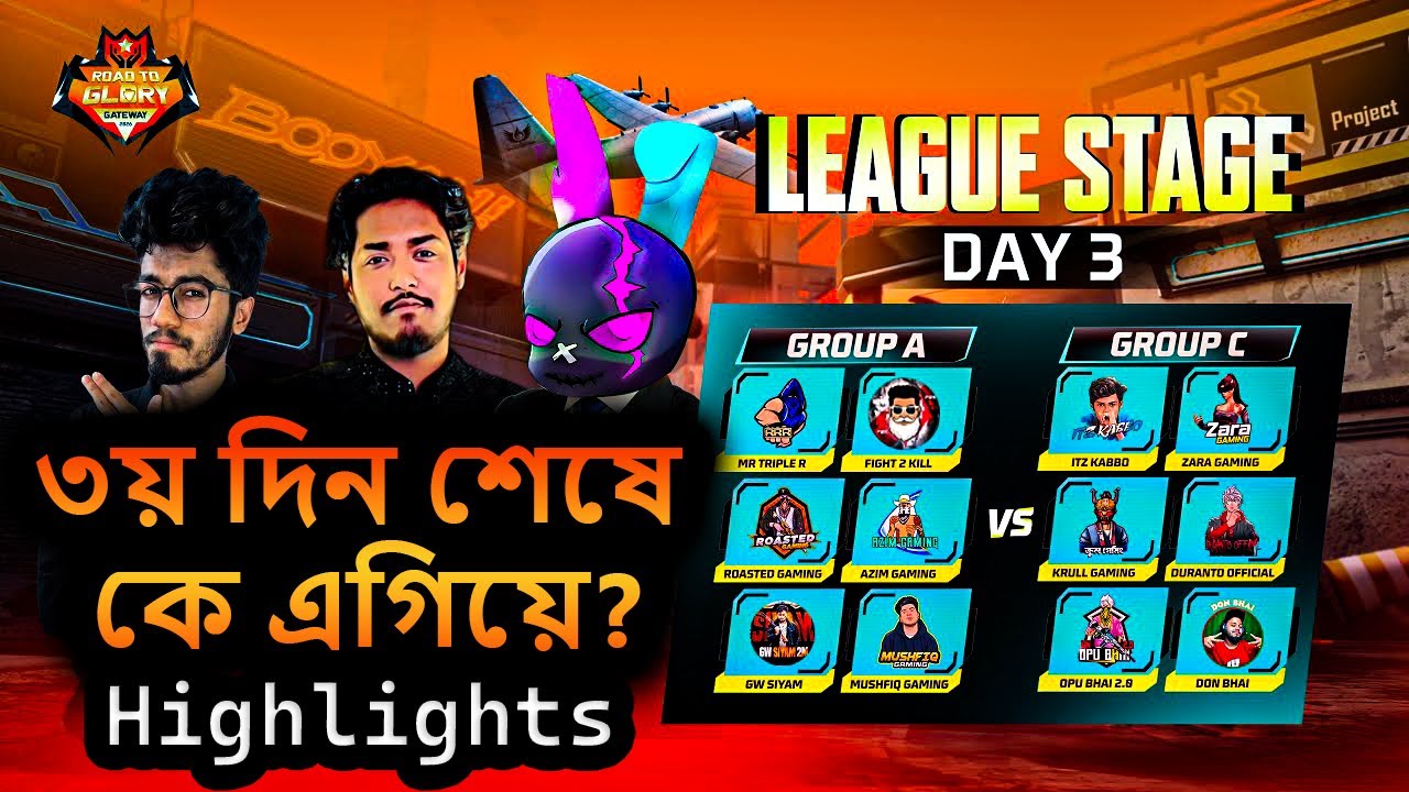৩য় দিন শেষে কে এগিয়ে? 😱 | ROAD TO GLORY GATEWAY 2026 | Day 3 Highlights