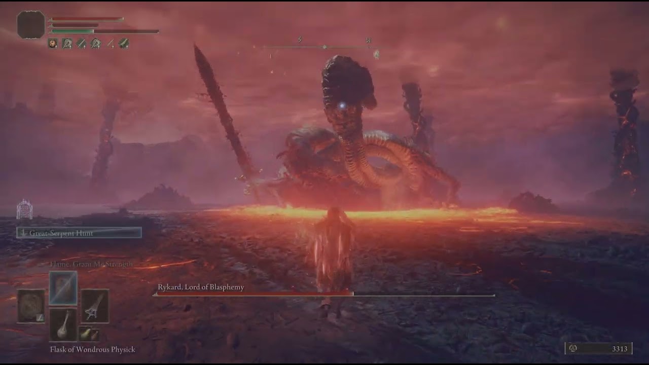 Beating ELDEN RING RL1 as a Demi-Human | Rykard