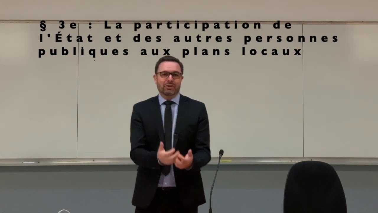 Droit de l'urbanisme 2020 2021 008 Planification, règles communes 3