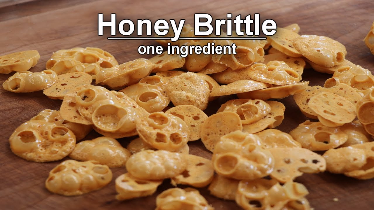 We made candy out of honey then freeze dried it