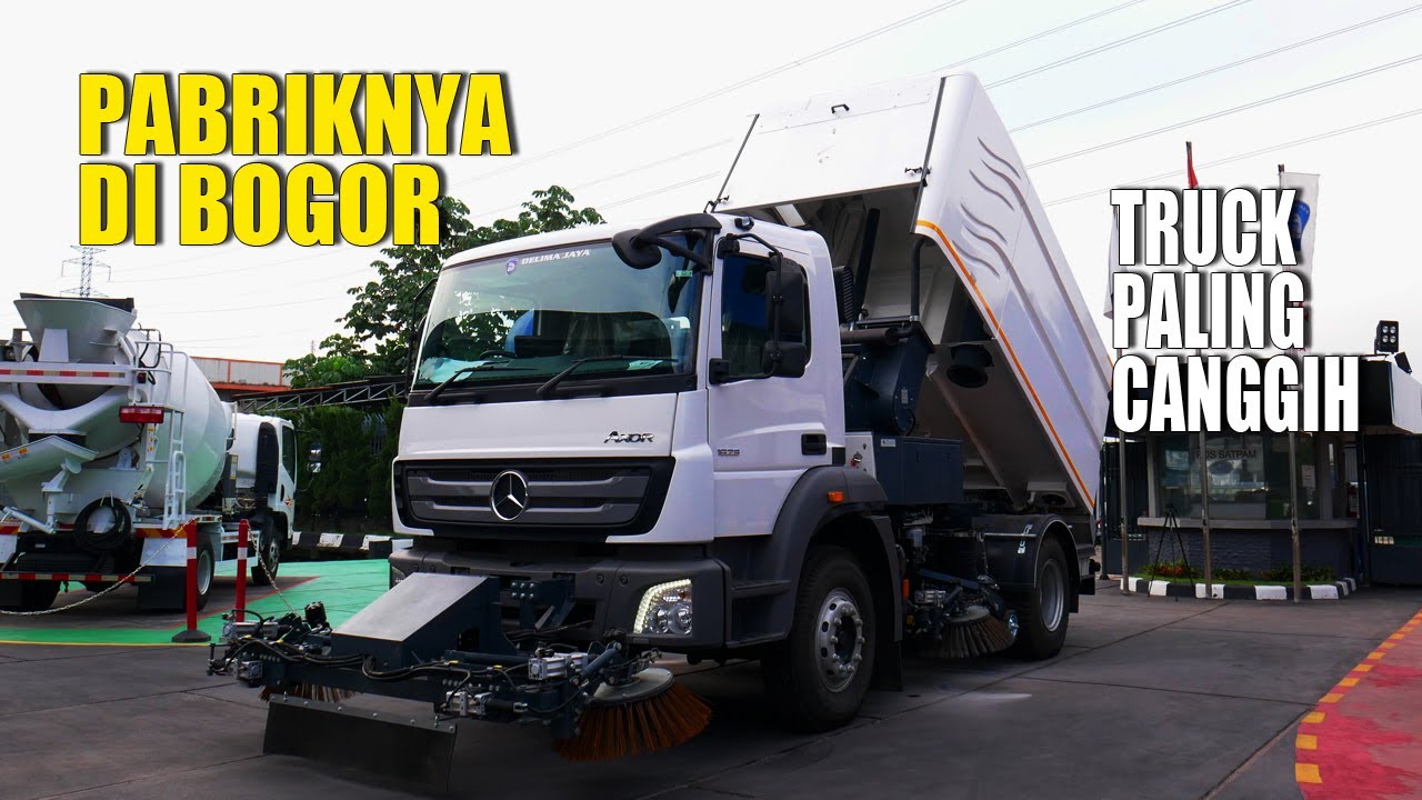 REVIEW DI PABRIKNYA TRUK PALING CANGGIH ROAD SWEEPER PENYAPU JALAN