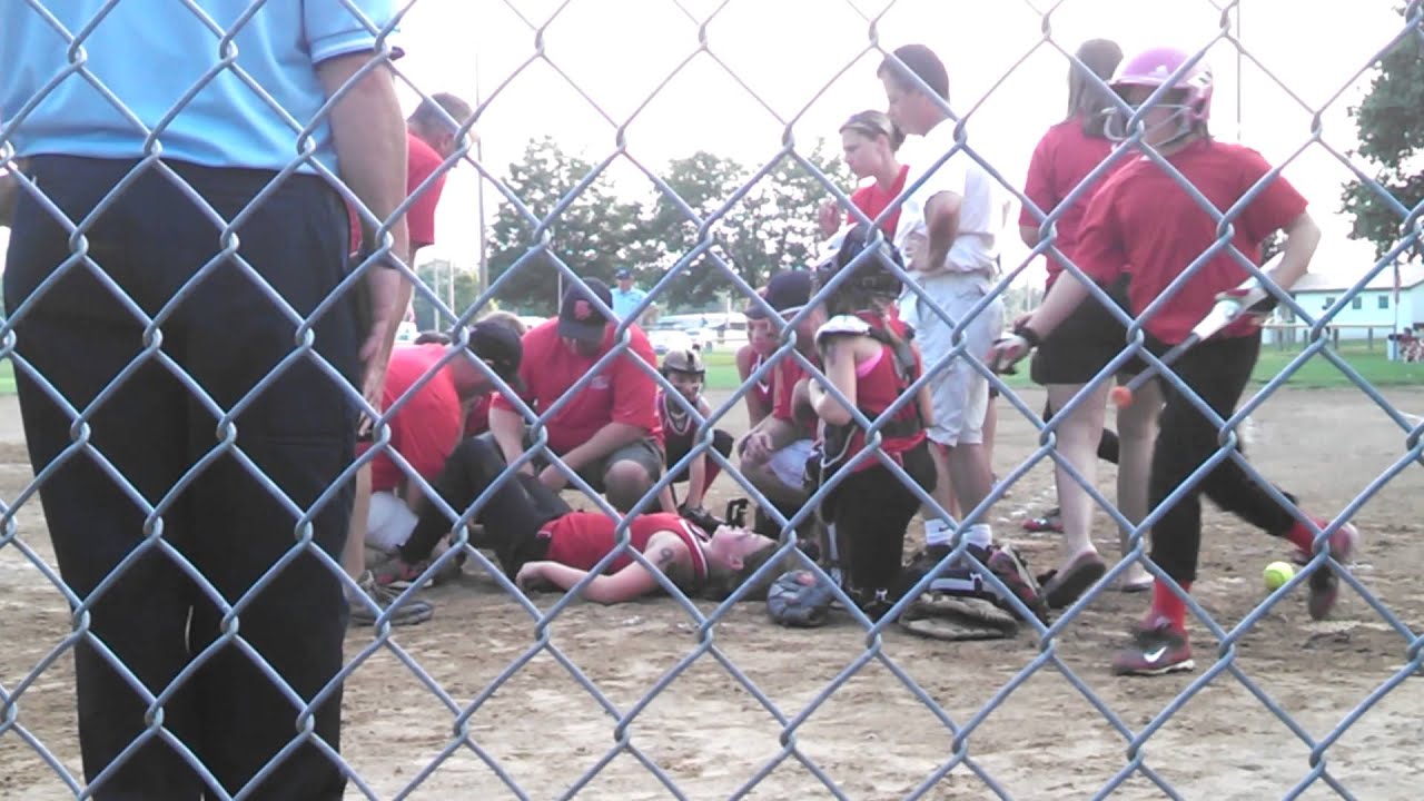 Softball Pitcher gets hurt at tournament