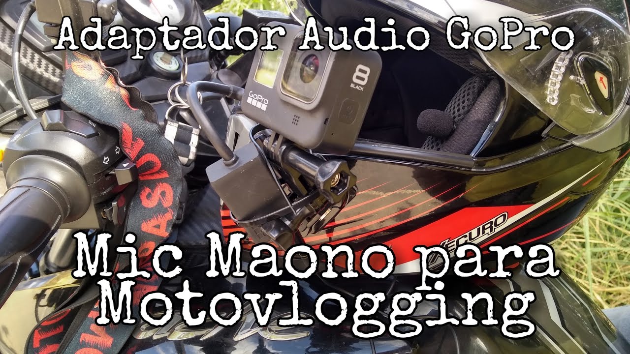 GOPRO HERO 5, 6, 7, 8 | ¿Cómo colocar micrófono externo lavalier para MOTOVLOGS que salga barato?