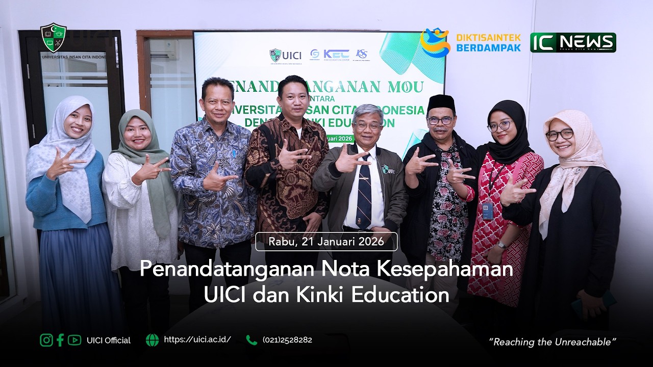 Penandatanganan MOU dan PKS UICI antara Kinki Education Center 