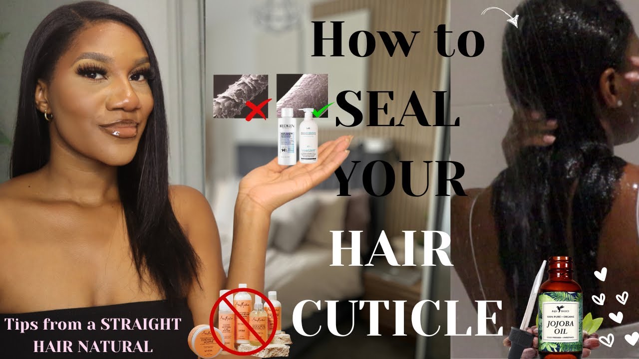 Как ЗАПЕЧАТЫВАТЬ кутикулу волос, чтобы они были прямыми и натуральными! | Natural Nadine