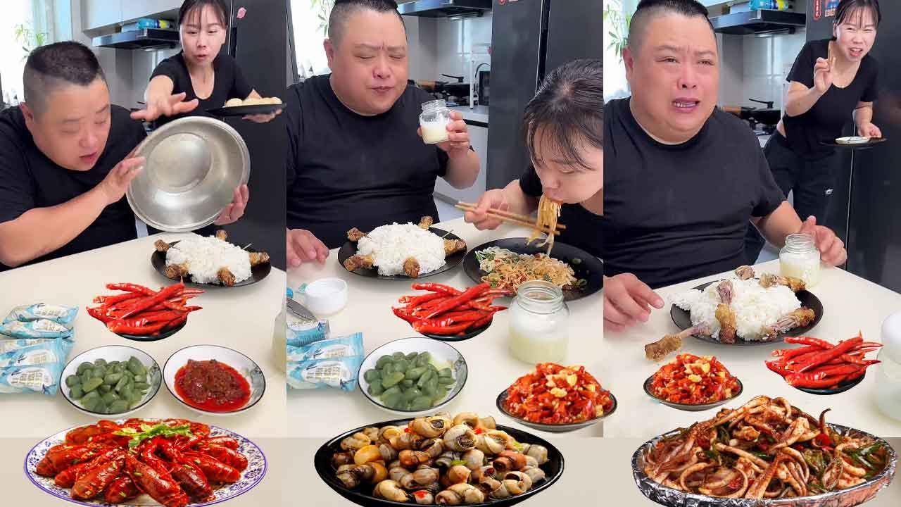 蠢老公因為貪心沒吃到肉，放著雞蛋不吃非搶雞腿，誰料都是骨頭氣哭了！