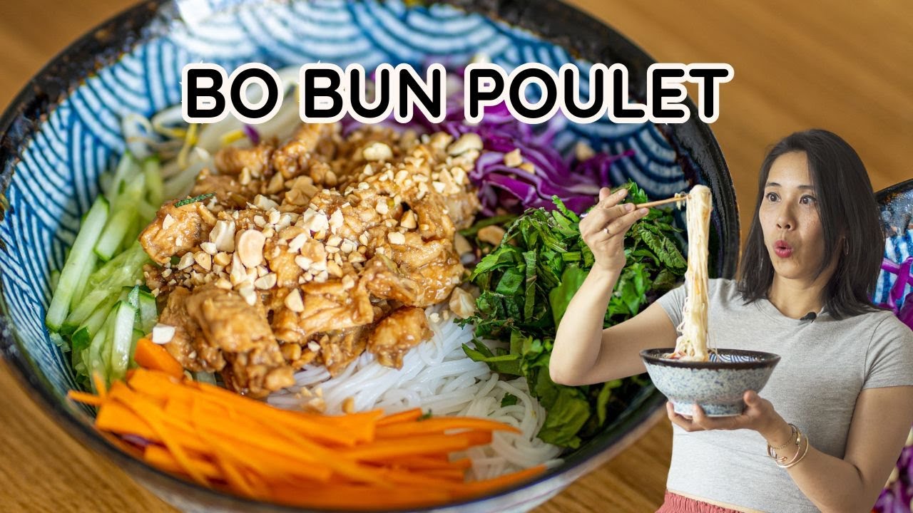 Bo Bun Poulet Maison Aussi Bon qu’au Resto 🌟😋